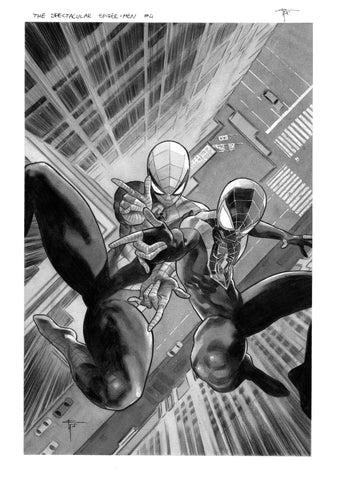 Francesco Mobili Original Art The Spectacular Spider-Men #4 Cover