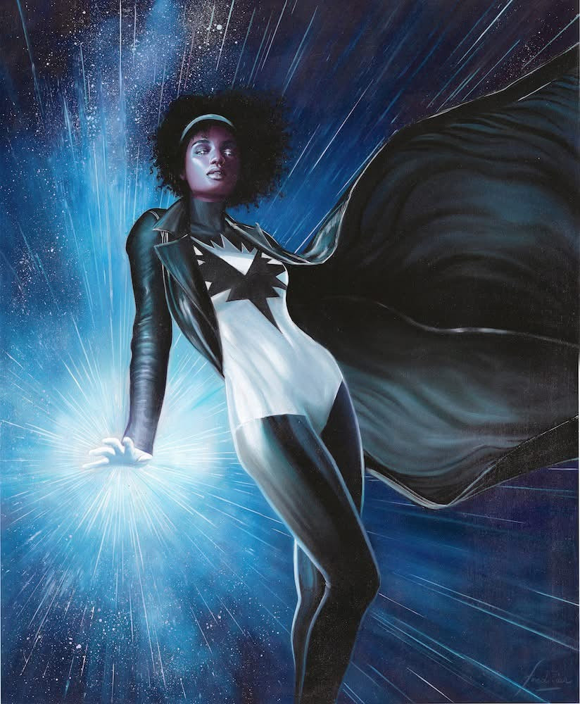 Fred Ian Original Art Spectrum Marvel Unbound Upper Deck Trading Card Art Comic Art