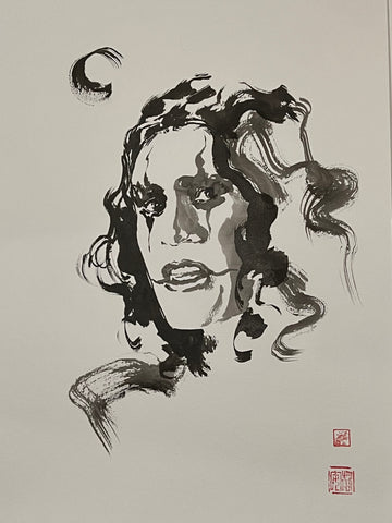 David Mack Original Art The Crow, in Memory of Brandon Lee Tribute 7 2025