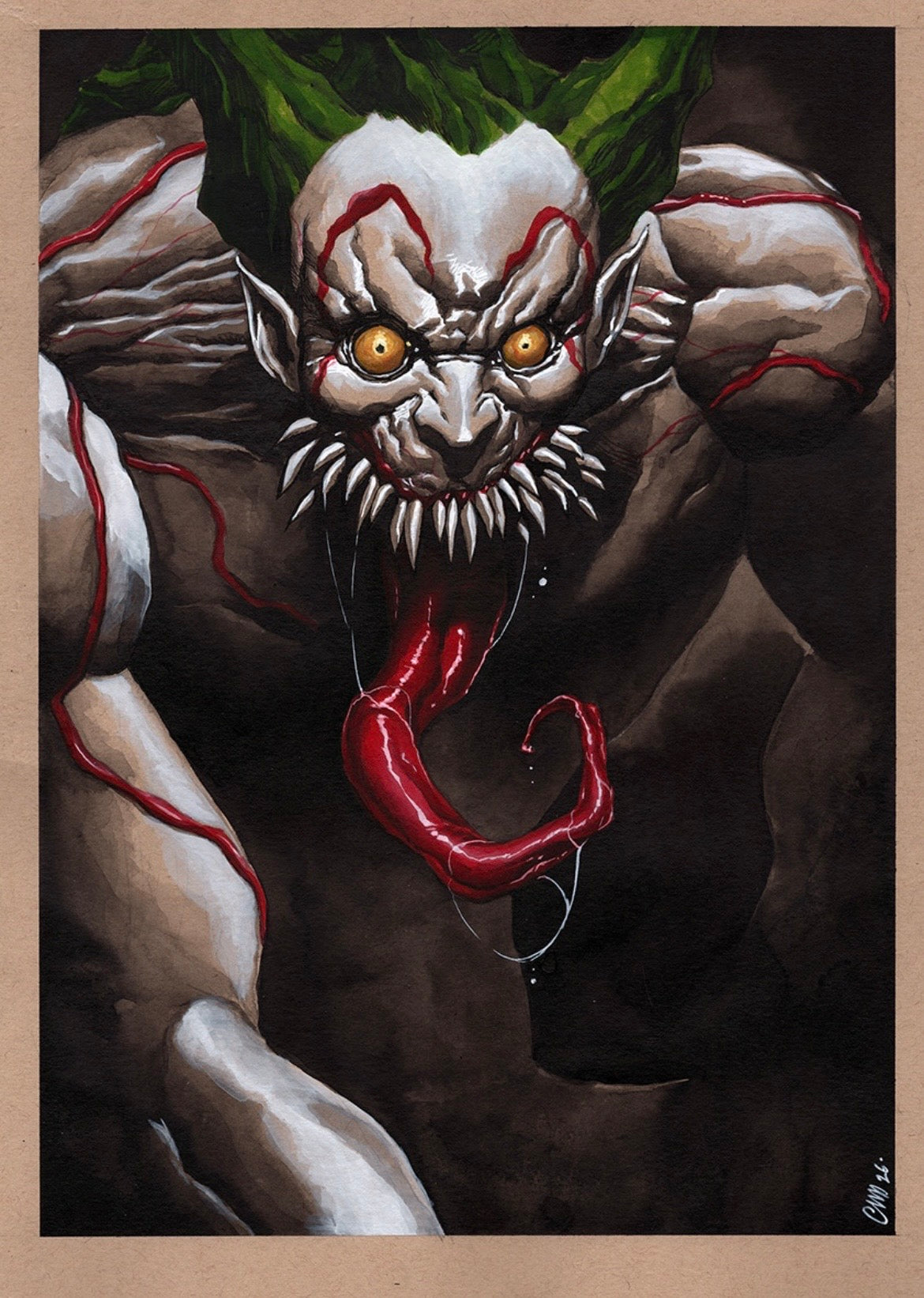 Guillaume Martinez Original Art Absolute Joker Illustration