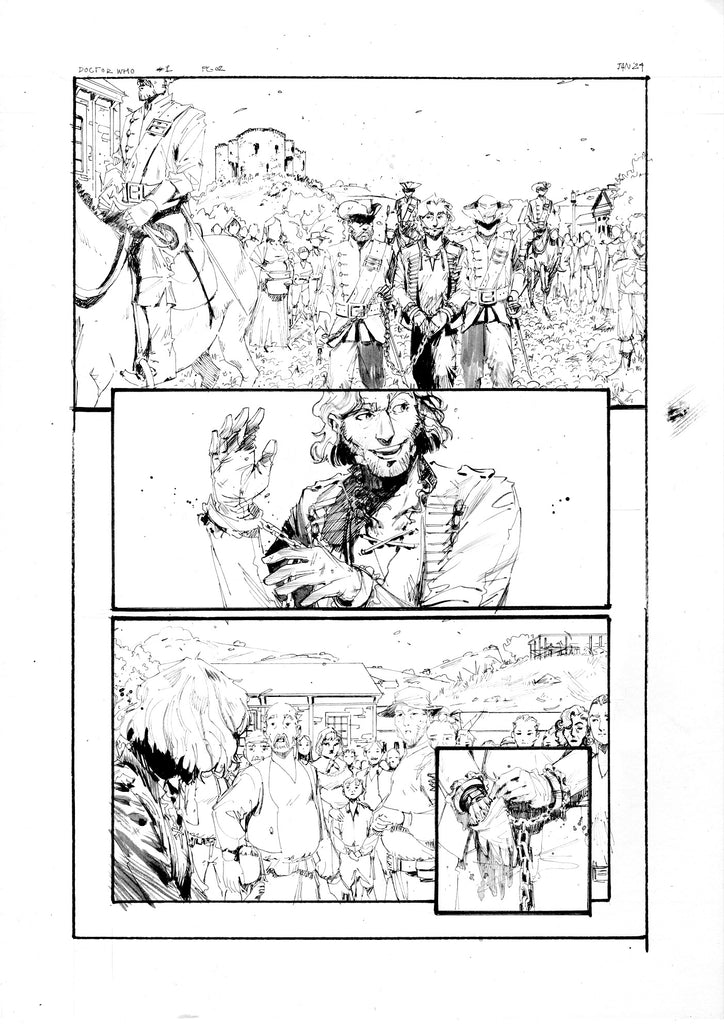 Kelsey Ramsay Original Art FCBD Doctor Who Page 2 Comic Art