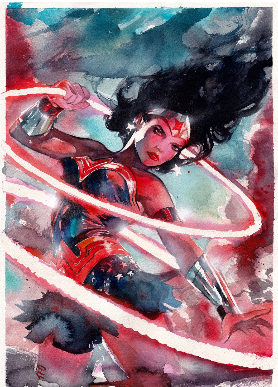 Ito Original Art Wonder Woman Illustration