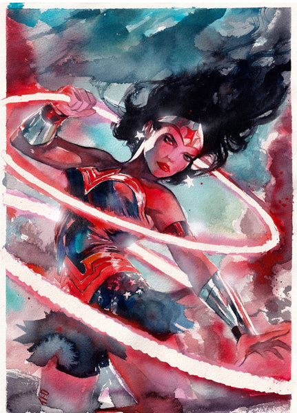 Ito Original Art Wonder Woman Illustration
