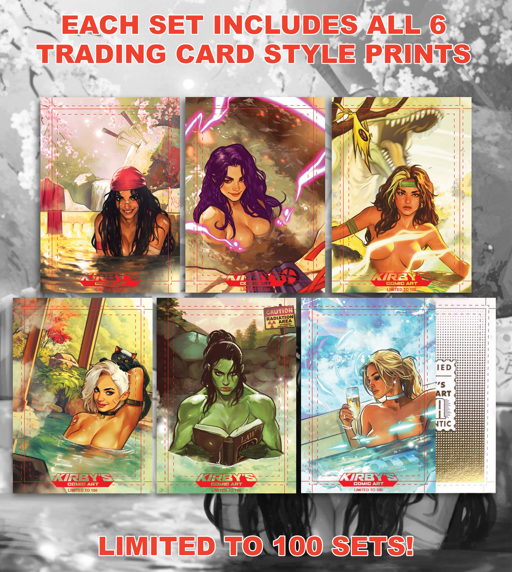 KCA Team Trading Card Style Set: 'Onsen' Set by Francesco Tomaselli Pre-order