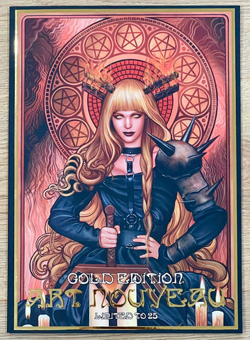 Gold Edition Limited to 25 Art Nouveau Art Book Set by Fred Ian