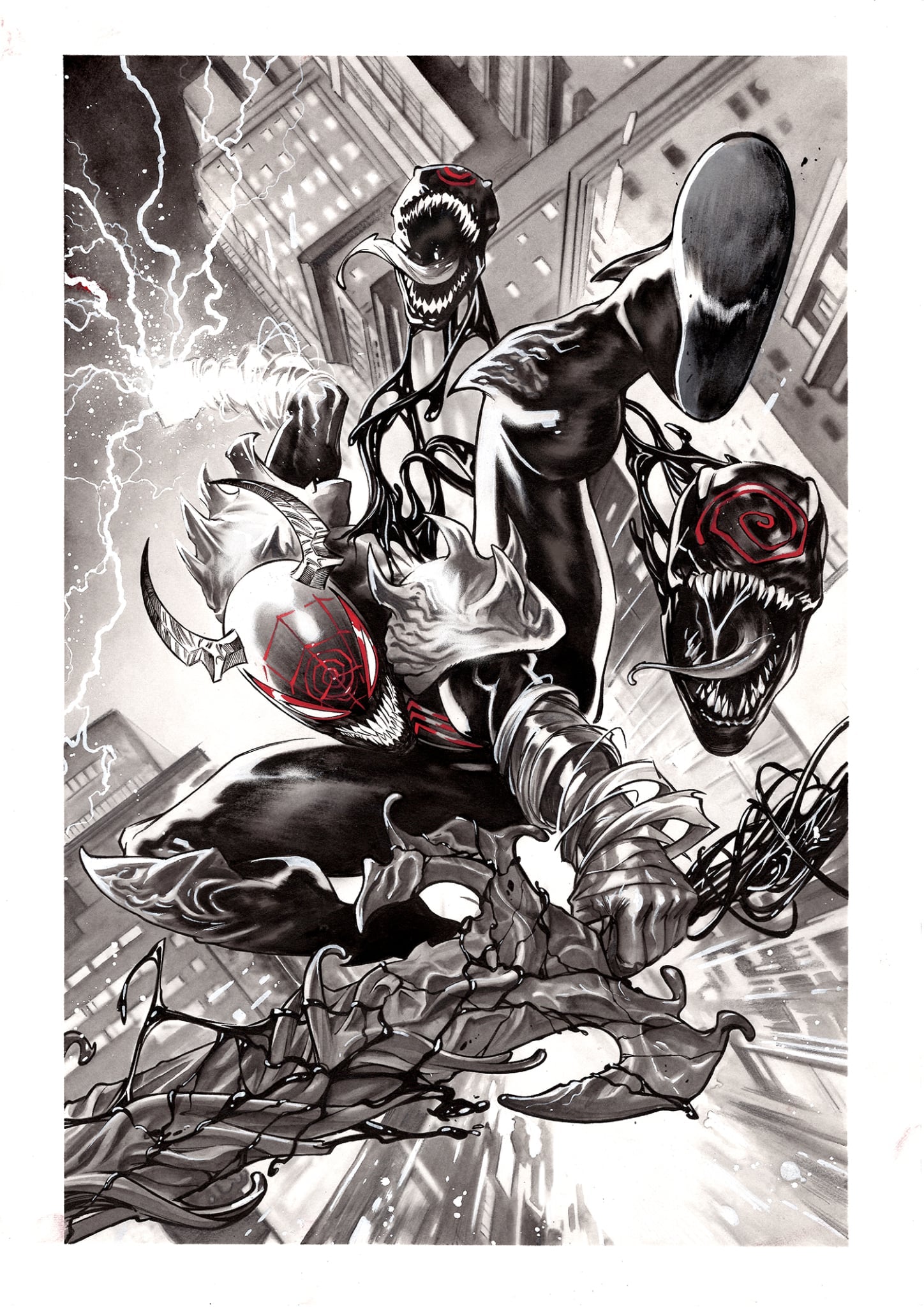 Francesco Manna Original Art Miles Morales: Spider-Man #41 'Knullified' Cover