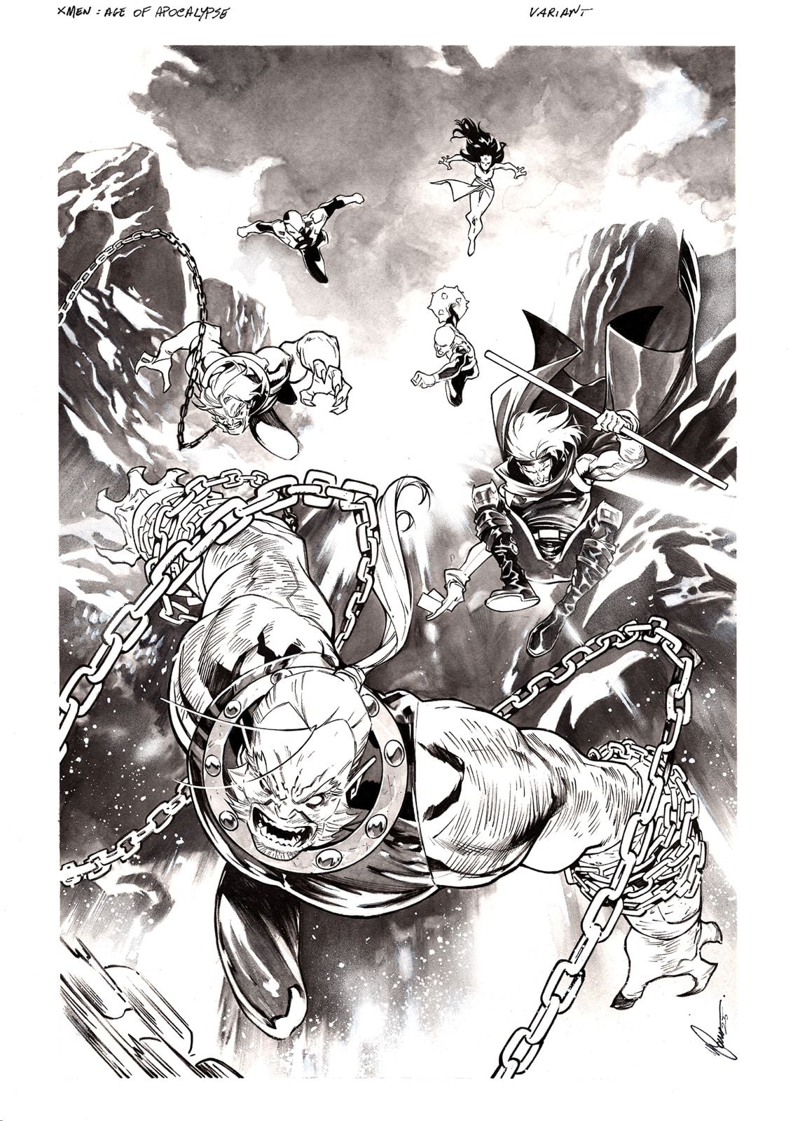 Francesco Manna Original Art X-Men of Apocalypse #3 Cover