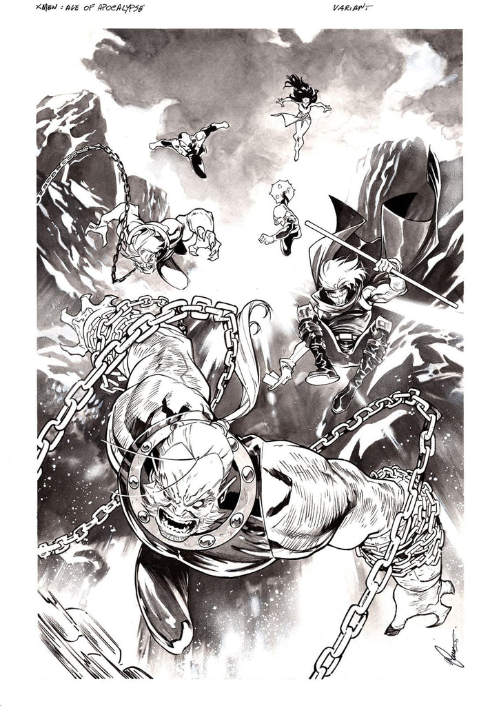 Francesco Manna Original Art X-Men of Apocalypse #3 Cover Comic Art