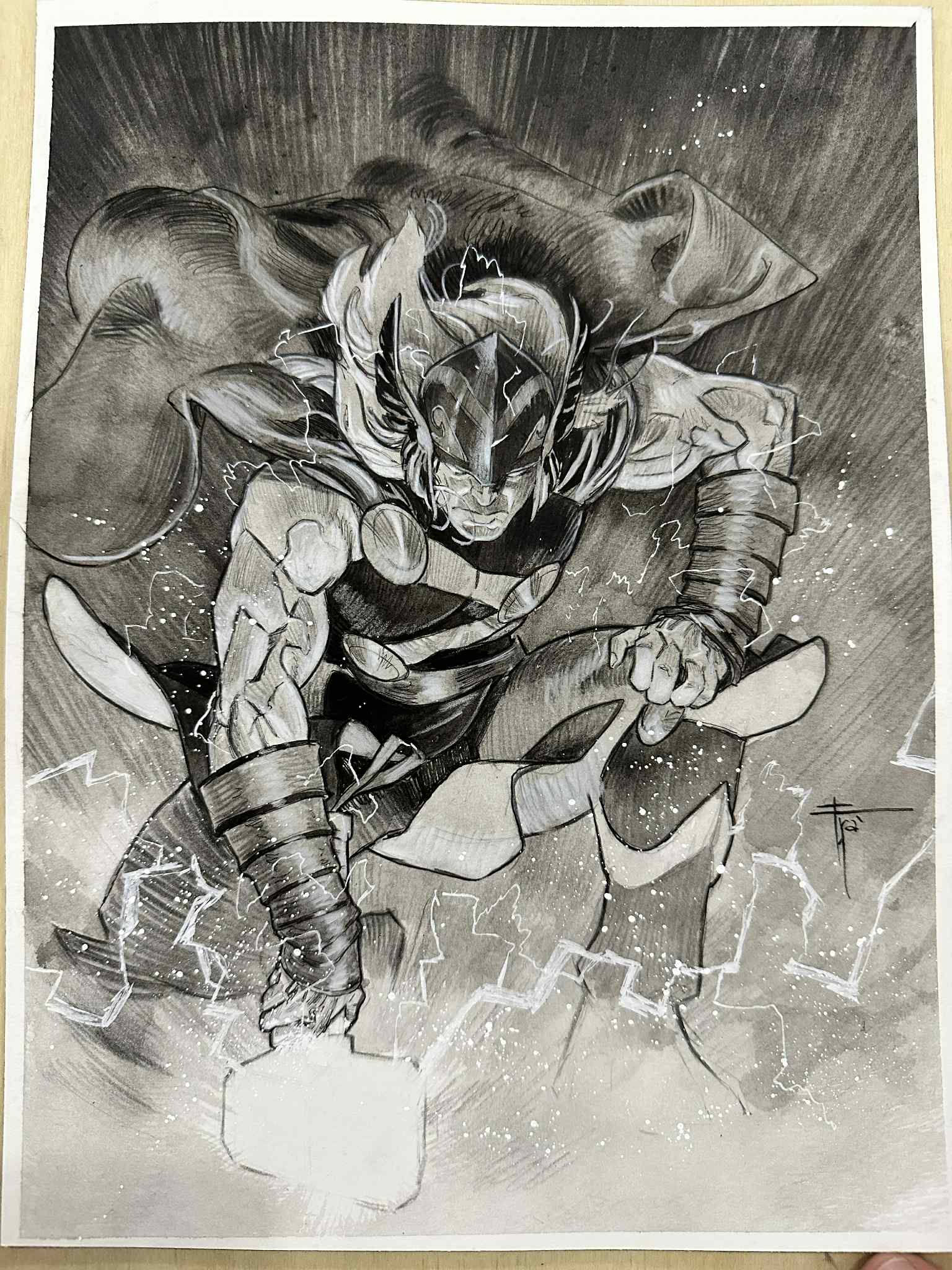 Francesco Mobili Original Art Thor Illustration