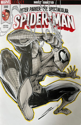Gerardo Sandoval Original Art Spider-Man Blank Cover