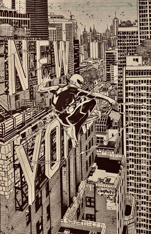 Jimbo Salgado Original Art Future Foundation Spider-Man Illustration