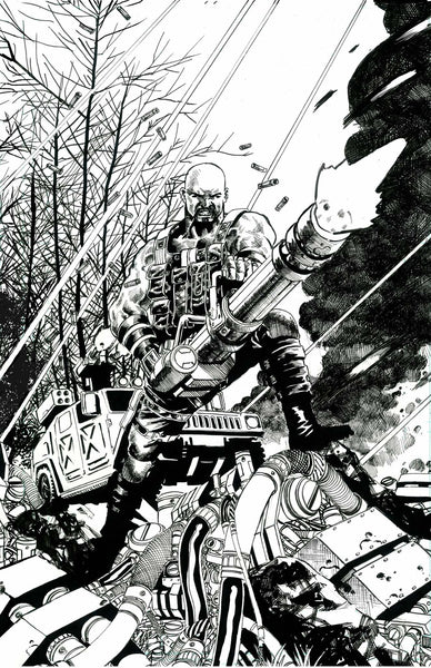 Jimbo Salgado Original Art G.I.Joe ARAH Silent Missions: Duke #1 Connecting Cover