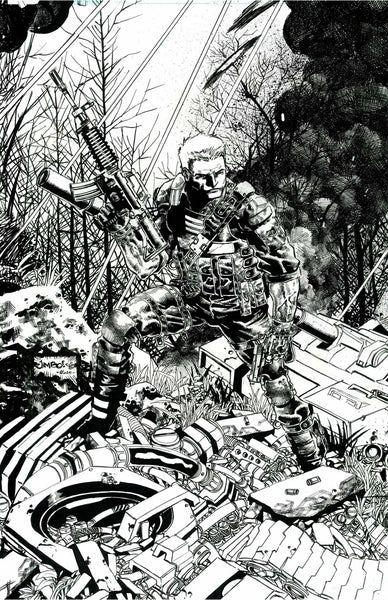 Jimbo Salgado Original Art G.I.Joe ARAH Silent Missions: Spirit #1 Connecting Cover