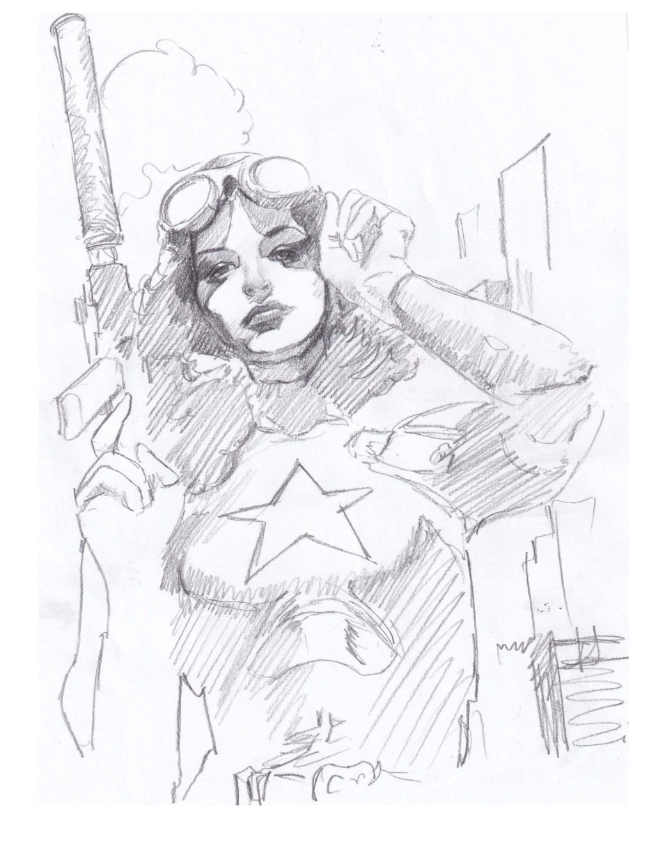 Ito Original Art G.I. Joe #9 Cover Pencil Prelim