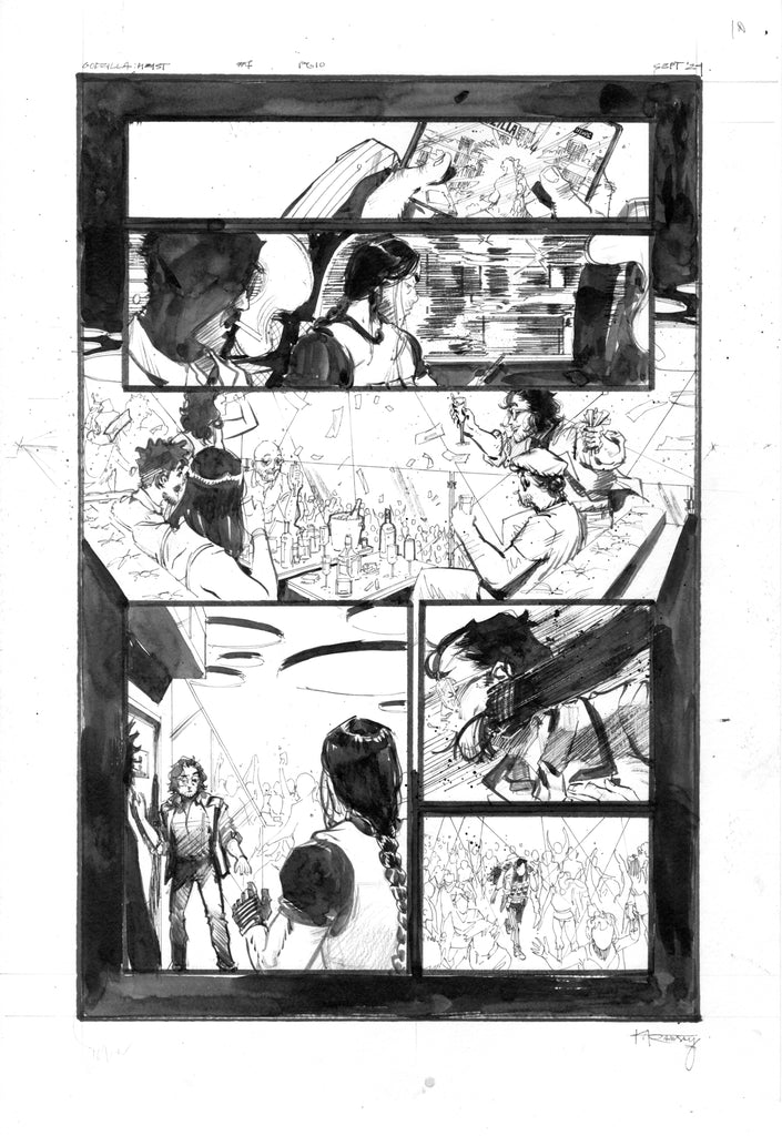 Kelsey Ramsay Original Art Godzilla: Heist #1 Page 10 Comic Art