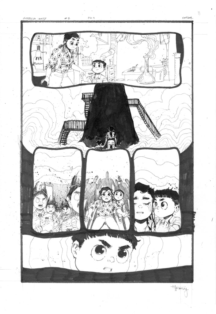 Kelsey Ramsay Original Art Godzilla: Heist #1 Page 11 Comic Art