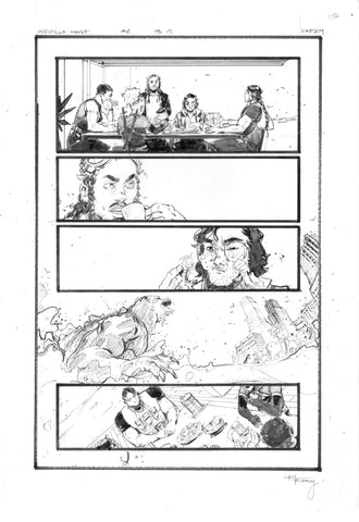 Kelsey Ramsay Original Art Godzilla: Heist #1 Page 15
