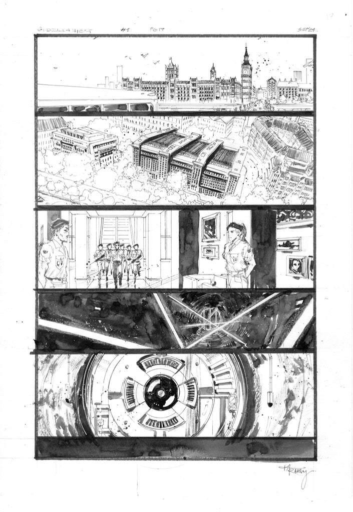 Kelsey Ramsay Original Art Godzilla: Heist #1 Page 17 Comic Art