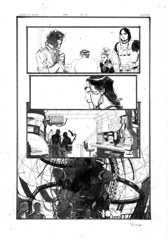 Kelsey Ramsay Original Art Godzilla: Heist #1 Page 18 Comic Art