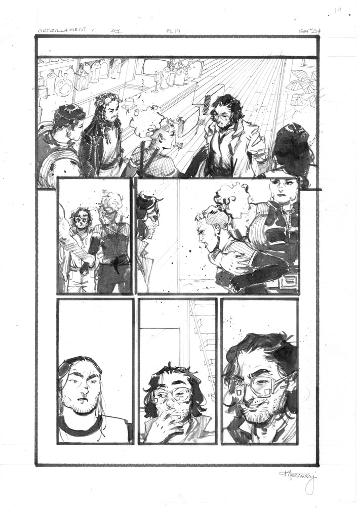 Kelsey Ramsay Original Art Godzilla: Heist #1 Page 19 Comic Art
