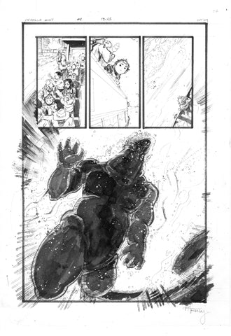 Kelsey Ramsay Original Art Godzilla: Heist #1 Page 21