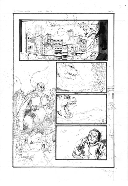 Kelsey Ramsay Original Art Godzilla: Heist #1 Page 7