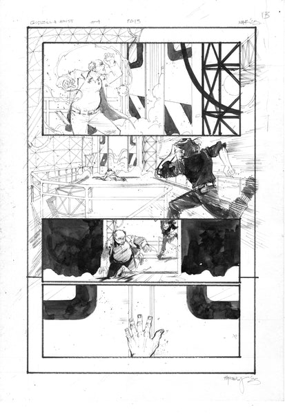Kelsey Ramsay Original Art Godzilla: Heist #4 Page 13