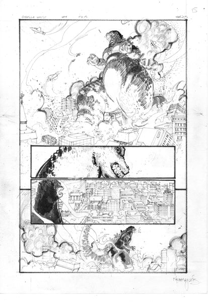 Kelsey Ramsay Original Art Godzilla: Heist #4 Page 15