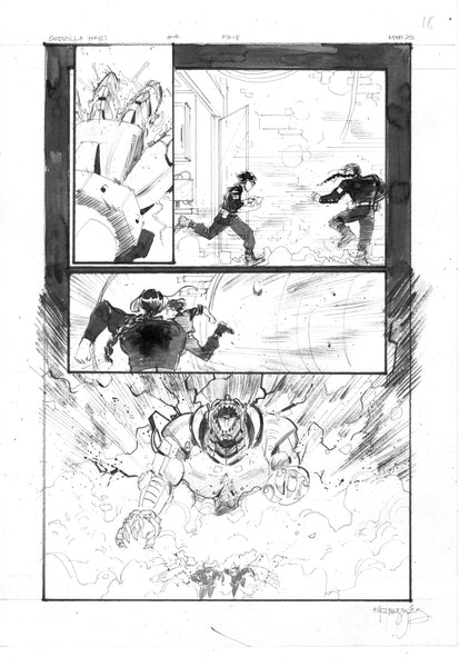 Kelsey Ramsay Original Art Godzilla: Heist #4 Page 18
