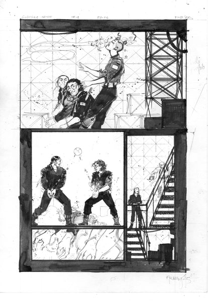 Kelsey Ramsay Original Art Godzilla: Heist #4 Page 6