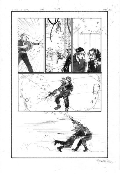 Kelsey Ramsay Original Art Godzilla: Heist #4 Page 7
