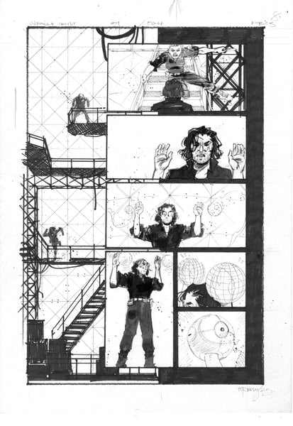 Kelsey Ramsay Original Art Godzilla: Heist #4 Page 8