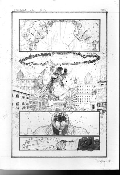Kelsey Ramsay Original Art Godzilla: Heist #2 Page 3