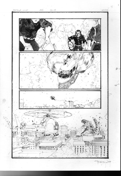 Kelsey Ramsay Original Art Godzilla: Heist #2 Page 5