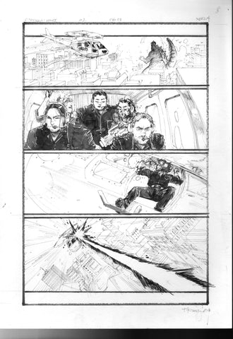Kelsey Ramsay Original Art Godzilla: Heist #2 Page 8