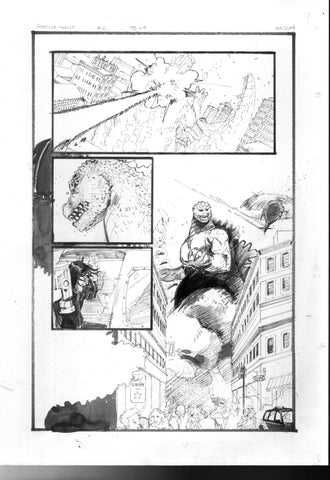 Kelsey Ramsay Original Art Godzilla: Heist #2 Page 9