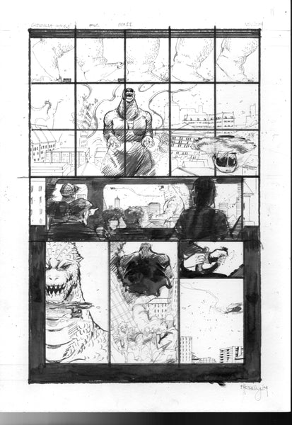Kelsey Ramsay Original Art Godzilla: Heist #2 Page 11