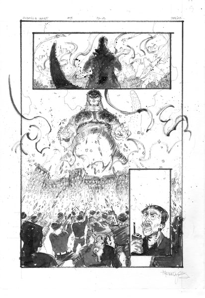 Kelsey Ramsay Original Art Godzilla: Heist #3 Page 5