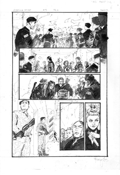 Kelsey Ramsay Original Art Godzilla: Heist #3 Page 6