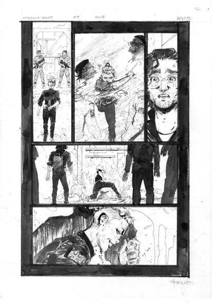 Kelsey Ramsay Original Art Godzilla: Heist #3 Page 7