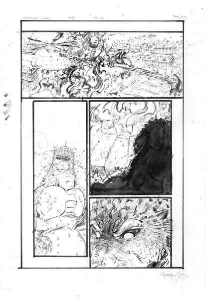 Kelsey Ramsay Original Art Godzilla: Heist #3 Page 12