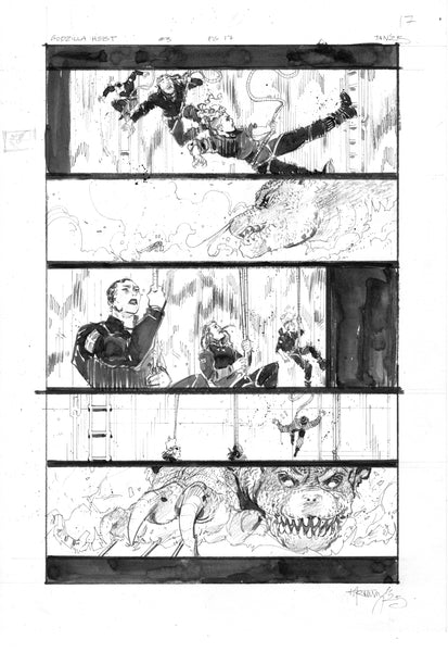 Kelsey Ramsay Original Art Godzilla: Heist #3 Page 17