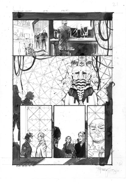 Kelsey Ramsay Original Art Godzilla: Heist #3 Page 21