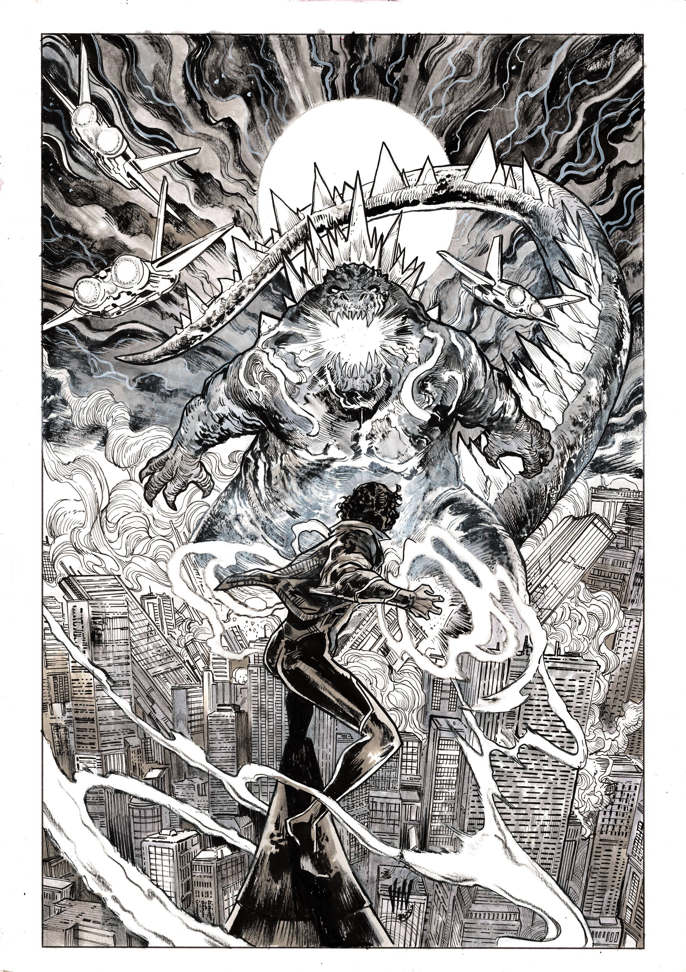 Vincenzo Riccardi Original Art Godzilla: Kai-Sei Era #3 Cover