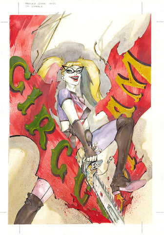 Chuma Hill Original Art Harley Quinn #50 Cover