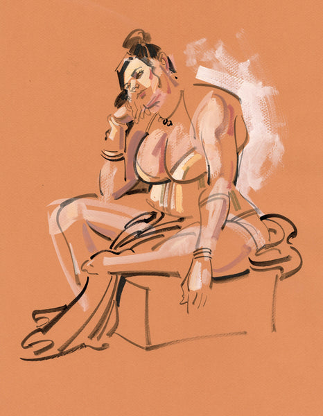 Kagan McLeod Original Art 'Life Drawing: Hadar 2' Illustration