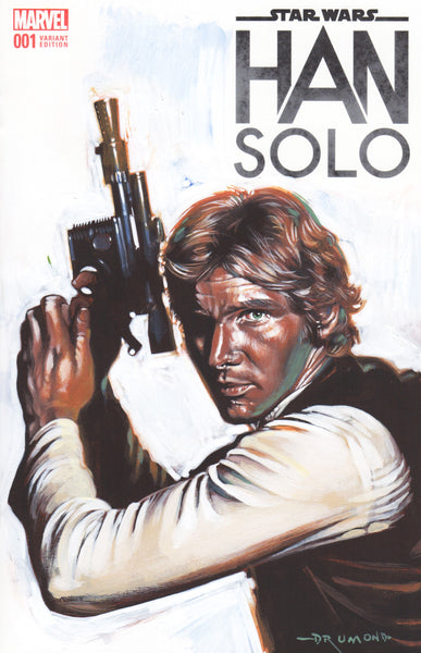 Ricardo Drumond Original Art Han Solo Blank Cover