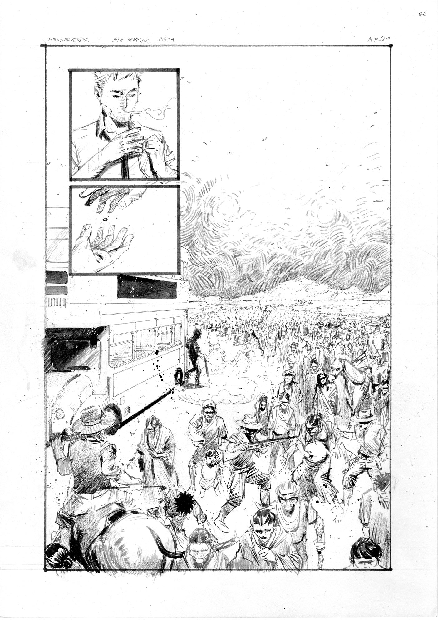 Kelsey Ramsay Original Art Hellblazer: Dead in America #5 Page 4