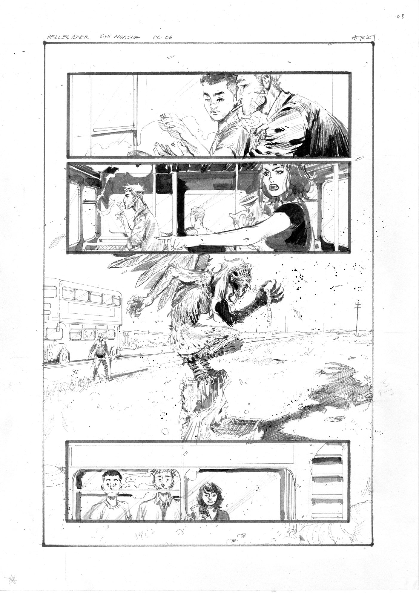 Kelsey Ramsay Original Art Hellblazer: Dead in America #5 Page 6