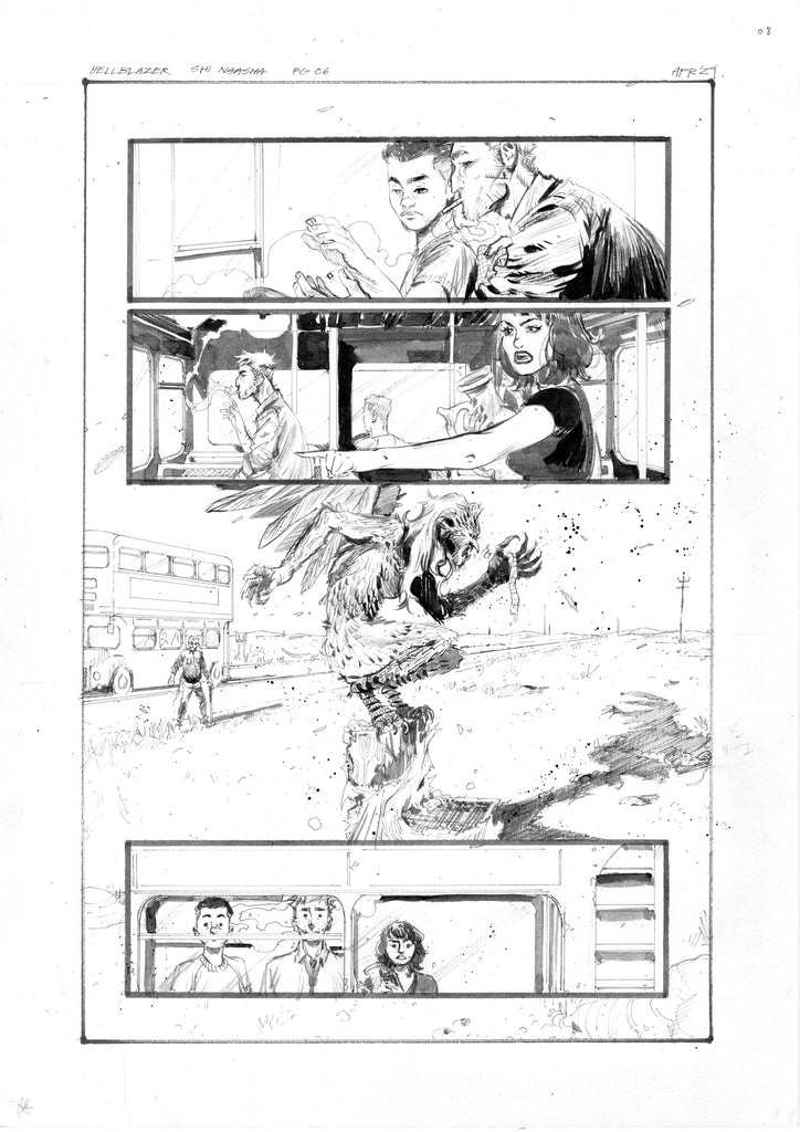 Kelsey Ramsay Original Art Hellblazer: Dead in America #5 Page 6 Comic Art